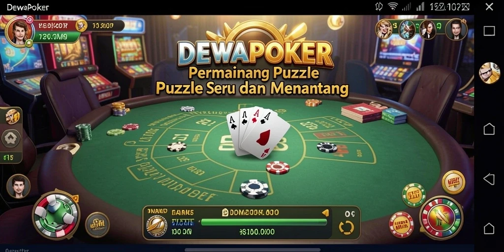 Tangkapan layar gameplay DEWAPOKER yang menampilkan puzzle menarik.