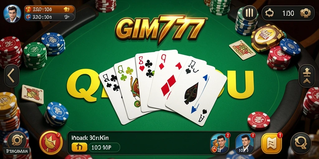 Tampilan gameplay QiuQiu yang seru dan menarik di GIM777.