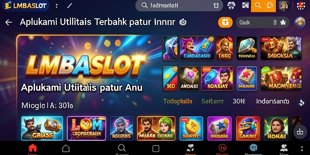Screenshot tampilan antarmuka LMBASLOT yang intuitif dan mudah digunakan.