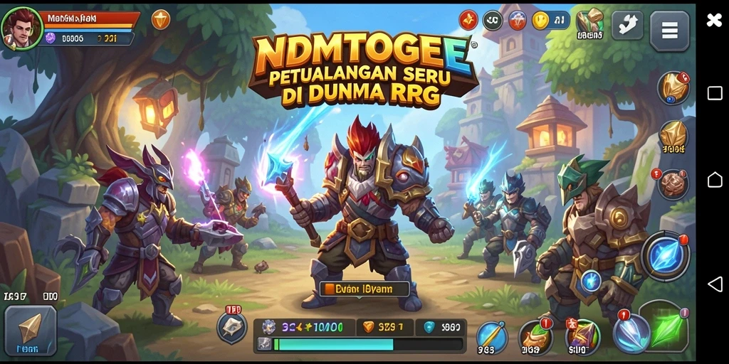 Screenshot menunjukkan pertarungan seru dalam NDMTOGEL.