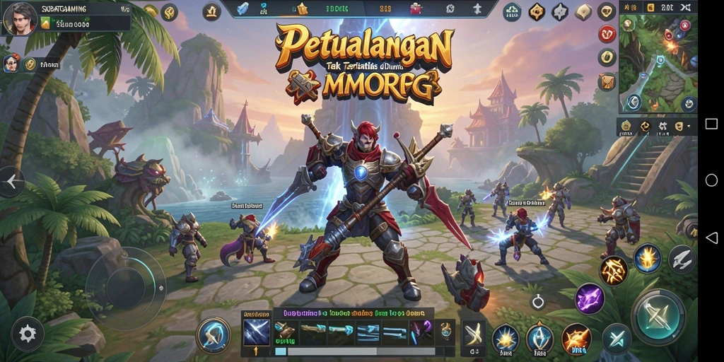 Tampilan gameplay epik SOBATGAMING dalam dunia MMORPG.