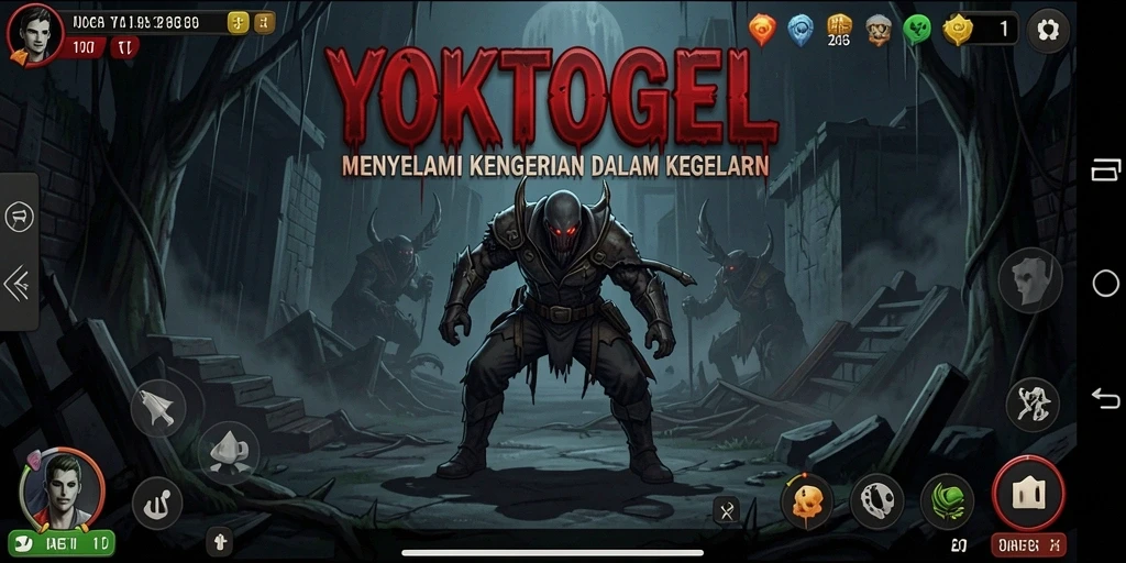 Screenshot gameplay YOKTOGEL dengan suasana horor yang mencekam.